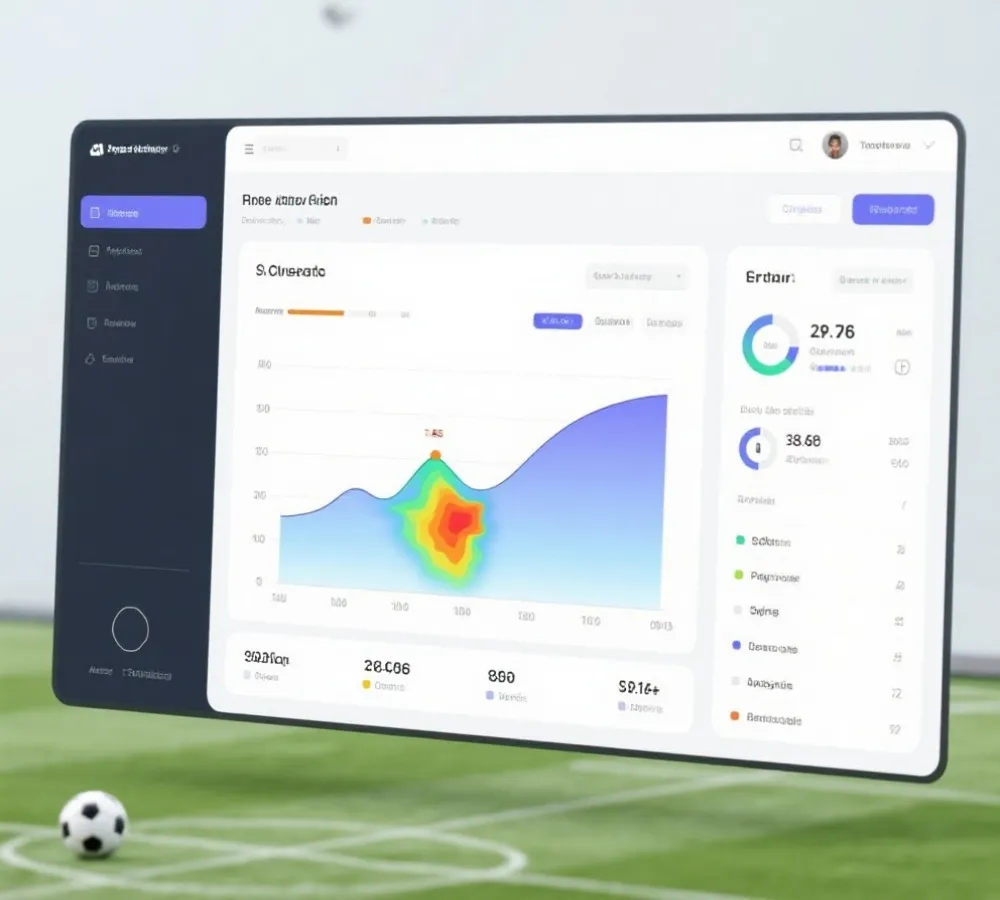 足球數據分析圖表示意